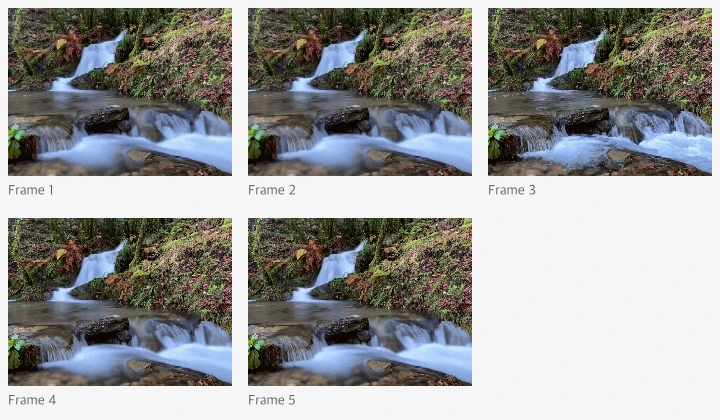 Actual processed result